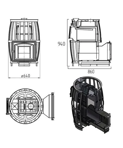 Фото Печь ВЕЗУВИЙ Легенда Русский пар Ковка 24 (271) в магазине Woodson Фото Печь ВЕЗУВИЙ Легенда Русский пар Ковка 24 (271) в магазине Woodson