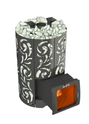 Фото Дровяная банная печь Grill'D Violet World Long Window Max в магазине Woodson Фото Дровяная банная печь Grill'D Violet World Long Window Max в магазине Woodson