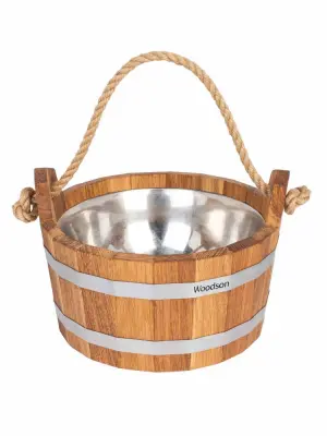 Шайка Woodson с нержавеющей вставкой, 3,5 л., дуб