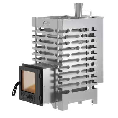 Фото Печь для бани ASTON 16 INOX стекло "АКВА " в магазине Woodson Фото Печь для бани ASTON 16 INOX стекло "АКВА " в магазине Woodson