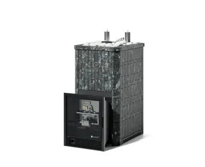 Фото Печь Сочи К в полноценном наборном кожухе Пироксенит  в магазине Woodson Фото Печь Сочи К в полноценном наборном кожухе Пироксенит  в магазине Woodson