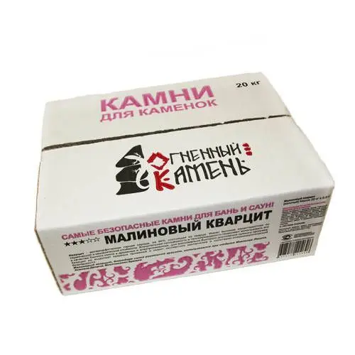 Камень Малиновый кварцит для электрокаменок (фракция 50-80) Карелия Камень Малиновый кварцит для электрокаменок (фракция 50-80) Карелия