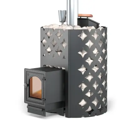 Фото Чугунная печь для бани ЭТНА 24 (ДТ-4С) Закрытая каменка в магазине Woodson Фото Чугунная печь для бани ЭТНА 24 (ДТ-4С) Закрытая каменка в магазине Woodson