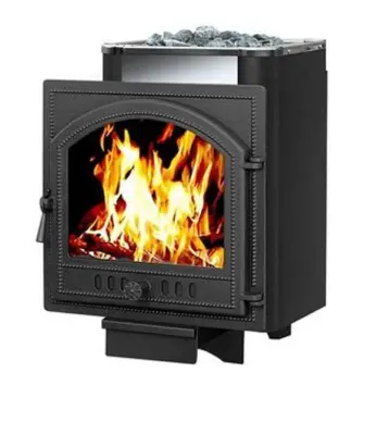 Фото Печь ВЕЗУВИЙ Сенсация 16 Антрацит (205) в магазине Woodson Фото Печь ВЕЗУВИЙ Сенсация 16 Антрацит (205) в магазине Woodson