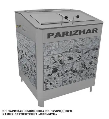 Фото Электрическая паротермальная печь 18 кВт/380 ПАРиЖАР облицовка серпентенит "премиум" в магазине Woodson Фото Электрическая паротермальная печь 18 кВт/380 ПАРиЖАР облицовка серпентенит "премиум" в магазине Woodson