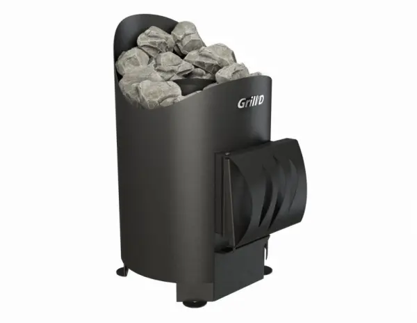 Фото Дровяная банная печь Grill'D Aurora Mini Short (дверца без стекла) в магазине Woodson Фото Дровяная банная печь Grill'D Aurora Mini Short (дверца без стекла) в магазине Woodson