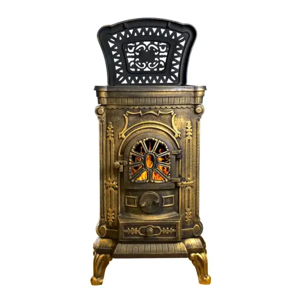 Фото Печь-камин Везувий А-07 "Золото" в магазине Woodson Фото Печь-камин Везувий А-07 "Золото" в магазине Woodson