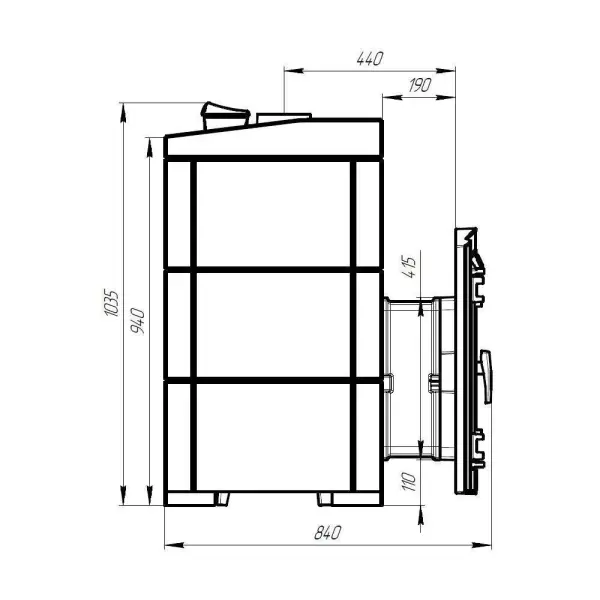 Фото Печь банная "Атмосфера XL" в облицовке "Талькохлорит" в магазине Woodson