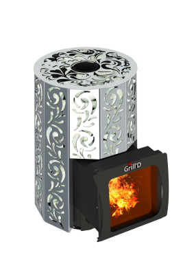 Фото Дровяная банная печь Grill'D Violet 200 Short Max Pro в магазине Woodson