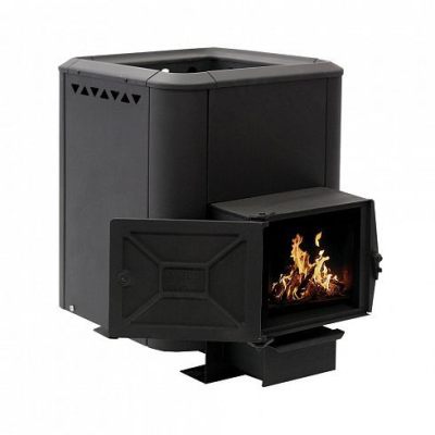 Фото Печь банная чугунная "Сибирь-15". Чугунная дверца с ВТК (Конвекционная) в магазине Woodson