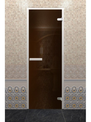 Дверь DoorWood Хамам ЛАЙТ " Бронза " 2000*800 (Z- образный профиль)