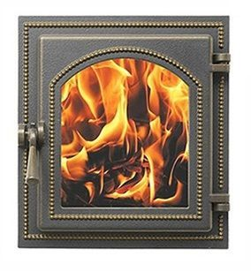 Дверка ВЕЗУВИЙ каминная 270 (Бронза)