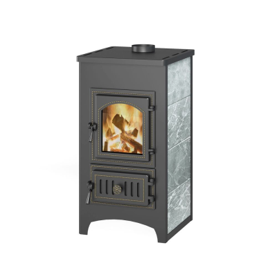 Фото Печь-Камин ВЕЗУВИЙ ПК-01 (270) талькохлорит 9 кВт (150 м3) Ø 115 мм в магазине Woodson