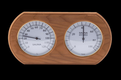 Термогигрометр ОЧКИ овал (термодревесина) TH-20Т