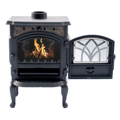 Фото Печь-камин чугунная "Сибирь" 7 кВт в магазине Woodson Фото Печь-камин чугунная "Сибирь" 7 кВт в магазине Woodson
