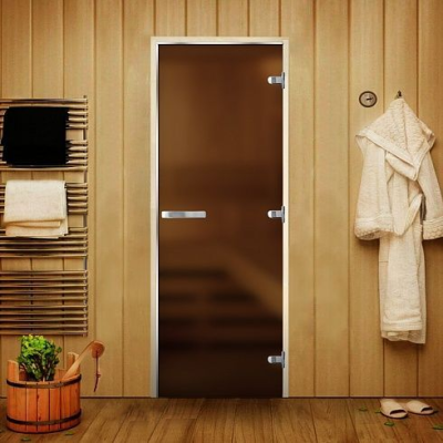 Дверь Люкс Бронза Matelux 2000*800 (3п,8мм) R, без порога