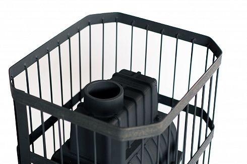 Фото Печь банная чугунная "Сибирь-22". Панорамная дверца (Сетка) в магазине Woodson