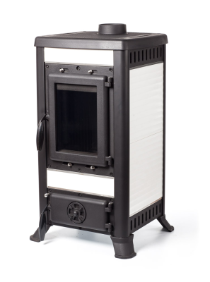 Фото Печь чугунная KLEMENS I белый в магазине Woodson