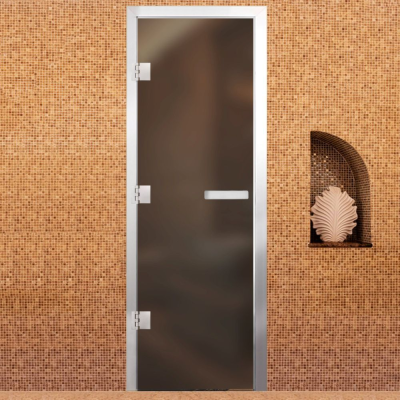 Дверь Хамам Престиж 60G Бронза Matelux 1900*700 R, без порога