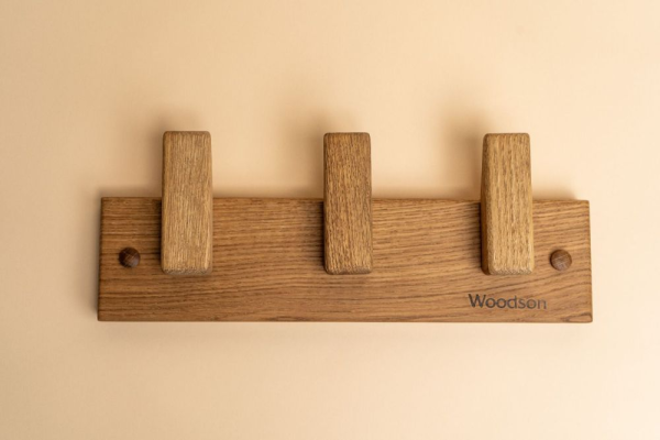 Вешалка Woodson Д3, 3 крепления, дуб