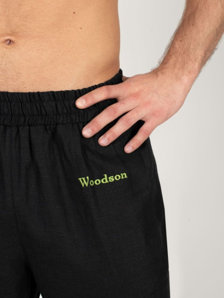Шорты банщика Woodson, чёрный лён (46-48)