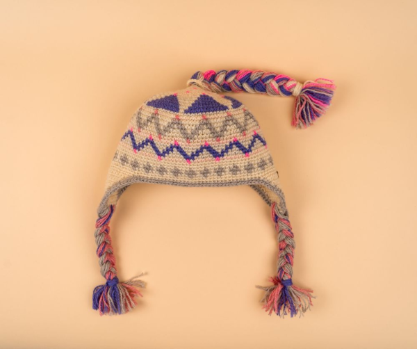 Шапка вязаная для бани Woodson Viking, орнамент, 3 косички