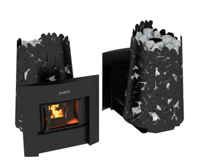 Фото Дровяная банная печь Grill'D Dubravo 180 Window (дверца со стеклом) в магазине Woodson Фото Дровяная банная печь Grill'D Dubravo 180 Window (дверца со стеклом) в магазине Woodson