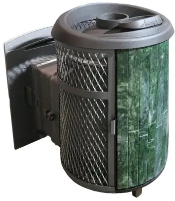 Фото Печь банная "Атмосфера L" комбинированная сетка-ламель "Змеевик" наборный в магазине Woodson