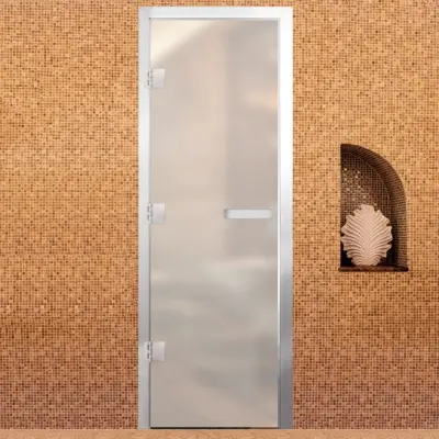 Дверь Хамам Престиж 60G Белая Matelux 1900*700 R, без порога