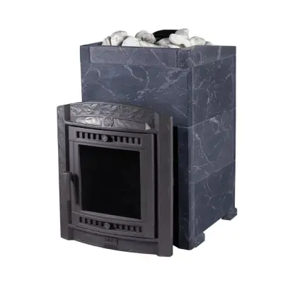 Фото Печь банная "Атмосфера L" в облицовке "Талькохлорит" в магазине Woodson