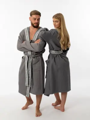 Халат вафельный Woodson, gray (56)