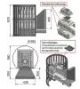 Фото Печь ВЕЗУВИЙ Легенда Ковка 16 (224) в магазине Woodson